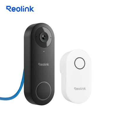 REOLINK 2K+ PoE Video Doorbell 2-Way Talk 4:3 Aspect Ratio Smart Home Video Intercom Wired Door Bell with Chime(EU&UK Optional)
