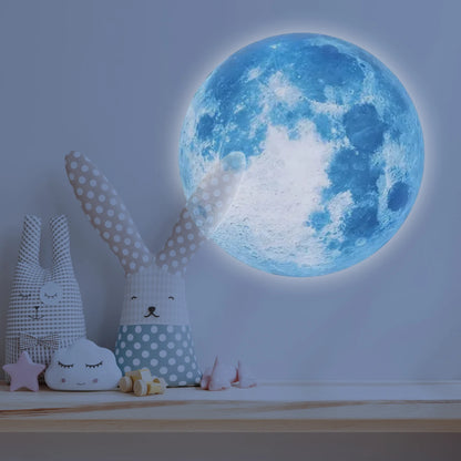 1 piece + 3 pieces of moon projection lamp, romantic home atmosphere lamp, USB lamp, bedside lighting night light
