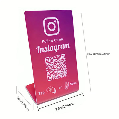 Nfc 215 programmable QR code Google Review Card NFC station table NFC Instagram Facebook TK card standing brand bracket