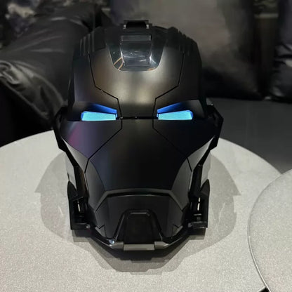 Newly Upgraded Iron Man Helmet Mk5 Mk50 Mk17 Wearable Voice Controlled Opening And Closing Classic Collectible Ornaments Gifts