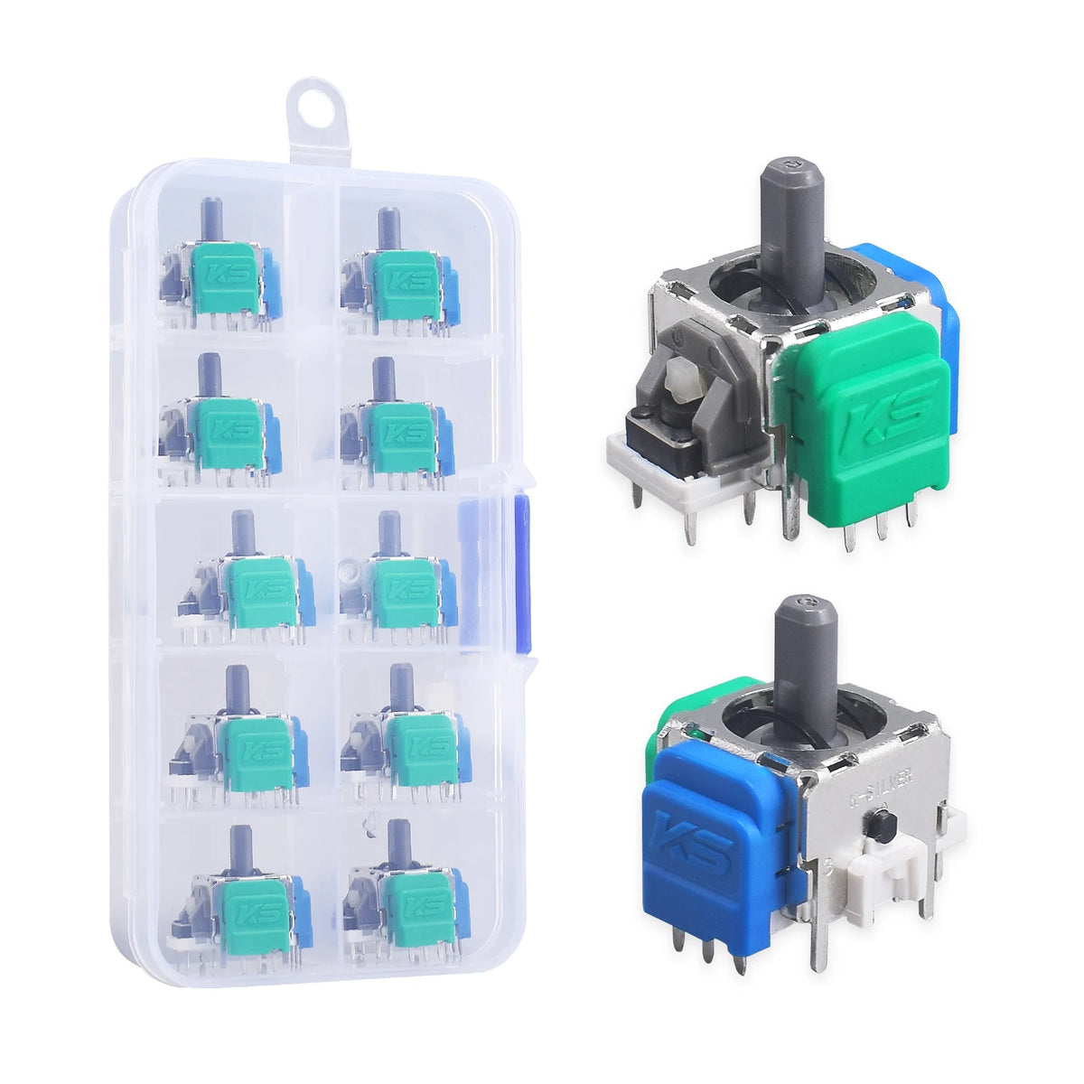 10Pcs Tmr Electromagnetic Joystick Replacement for Ps5 Gamepad 3D Analog Stick Sensor Module for Ps4 Xbox One & Elite Controller