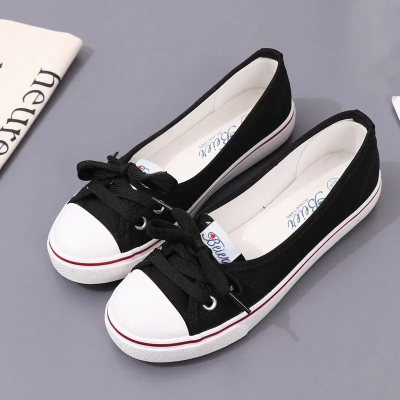 New Women Shoes Fashion Canvas Shallow Casual Shoes for Woman Comfort