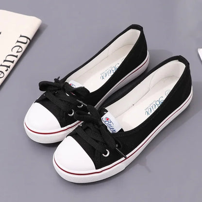 New Women Shoes Fashion Canvas Shallow Casual Shoes for Woman Comfort