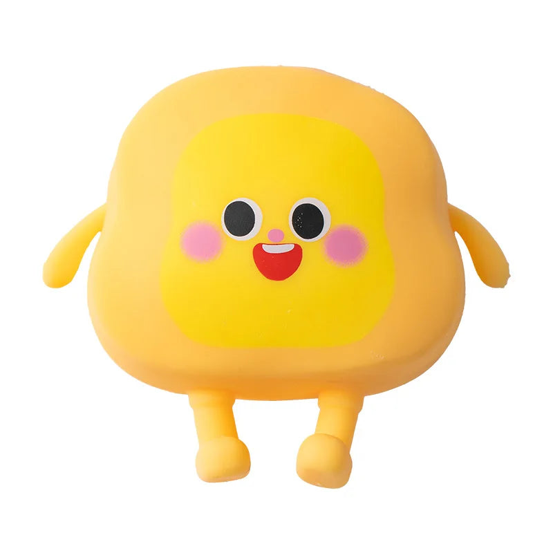 Soft Slow Rising Toast Squishy Stress Relief Squeeze Toy Fidget Toys Sticky Bread Squishy Sensory Fidget Toy for Adult Kids