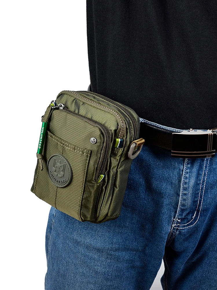 VOLUNTEER Crossbody Bags for Men Fashion Waterproof Phone Oxford Cloth Casual Small Messenger Men's Shoulder Sling Bag 1652-11