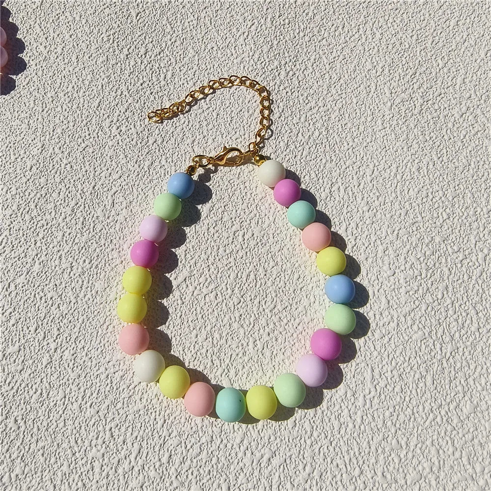 DIY Pet Pearl Collar Dog Princess Necklace Cat Jewelry Collar Puppy Accessories Dog Chain Chihuahua Wedding Jewelry