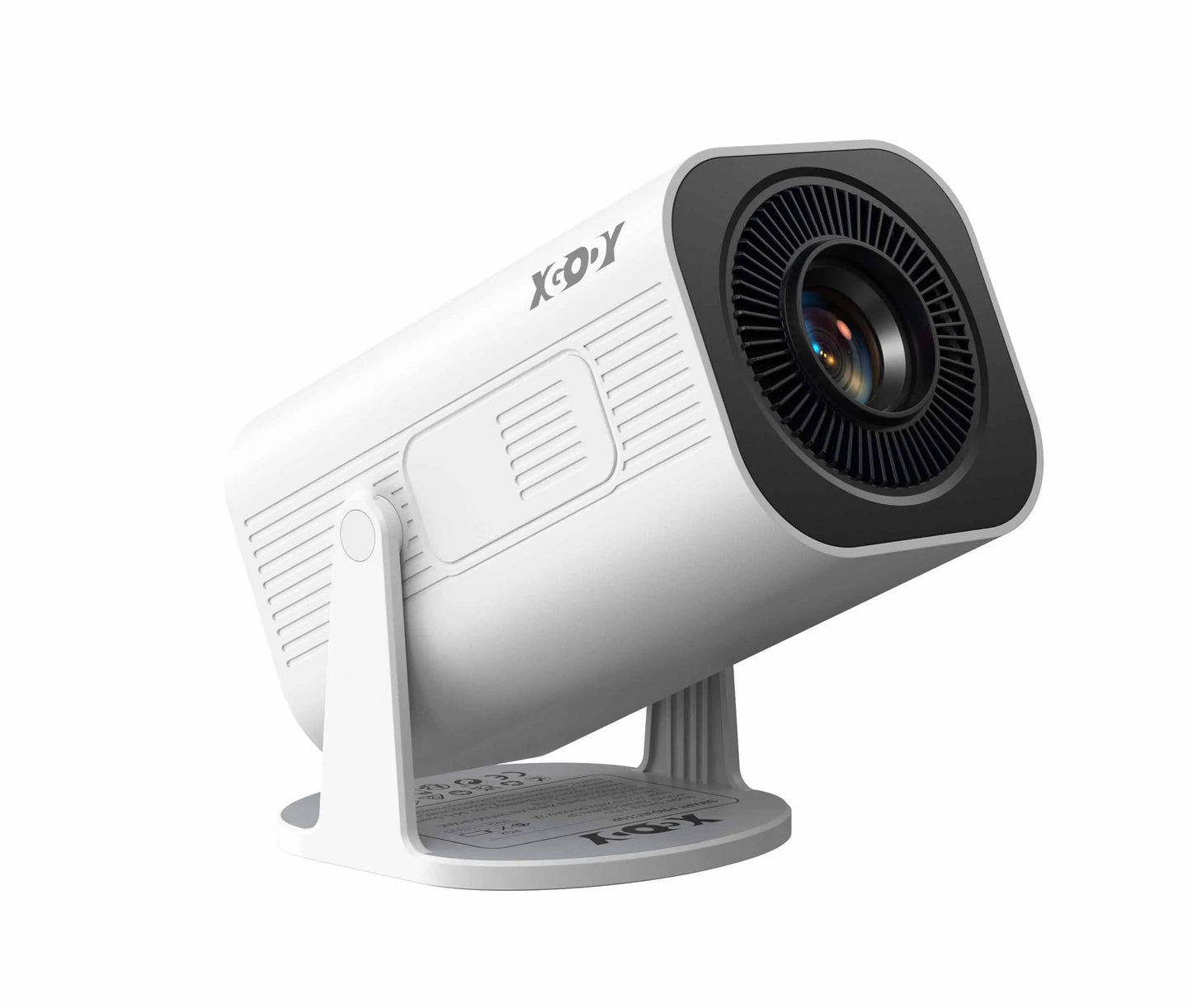XGODY Mini 4K Projector, 720P Native 300 ANSI, Android 11 Short Throw Smart Projector  WiFi 6 BT5.4, 180° Stand, Auto Keystone for Home Theater Bedroom Gift