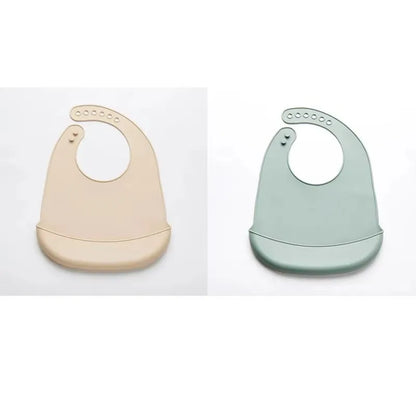 1-3pcs Baby Bib Adjustable Waterproof Bibs Babies Soft Edible Silicone Newborn Saliva Dripping Towel Drooling Scarf BPA Free