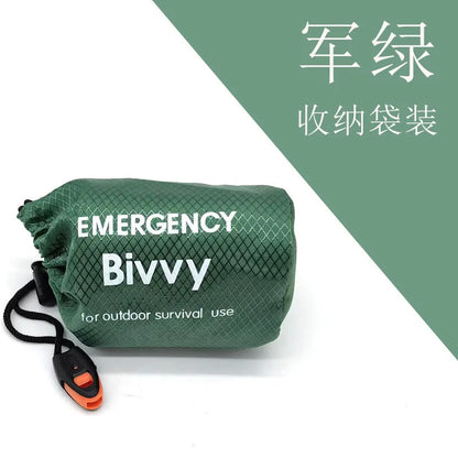 Emergency Sleeping Bag Survival Blanket Thermal Mylar Bivy Sack Lightweight Waterproof Portable Shelter For Camping Hiking