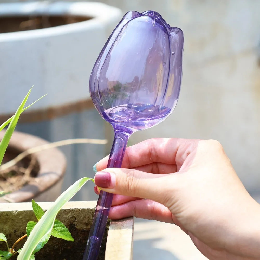 4/1PCS Automatic Drip Irrigation Waterer Plastic Tulip Plant Watering Globes Self Watering Supplies Planter Insert Water Devices
