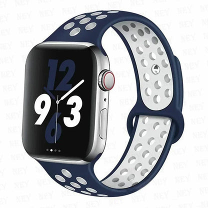Silicone Sport Straps For Apple Watch 10 Band 45mm 44mm Ultra2 49mm 38/40mm 41mm 42 46mm Bracelet iWatch Series 8 7 6 4 5 3 9 SE