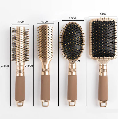 CALIYI Hair Massage Air Cushion Comb Brush Scalp Hairbrush Detangle Anti Static Salon SPA Hairdressing Styling Tool Oval Round