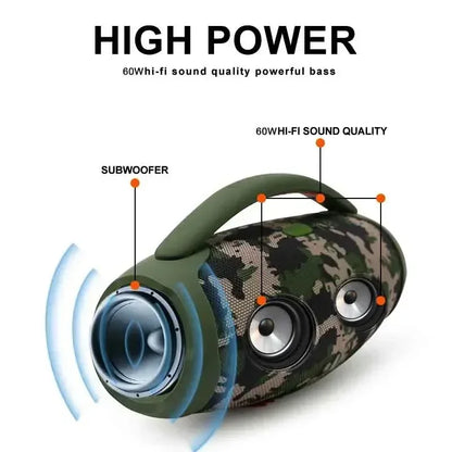 BOOMS BOX3 3rd Generation High-Power Bluetooth Speaker Portable Wireless Subwoofer 3D Stereo Surround Sound Column Music Center