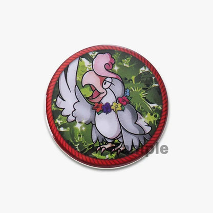 32/44/58mm Creative Round Animal Letter  Pins Cartoon Character Funny Quotes Brooch Badge Punk Jewelry Gift For kids or Firends