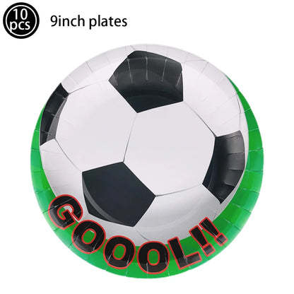 Soccer Ball Cake Topper Decorations Cupcakes Toppers Happy Birthday Sign Decor Football Theme Boy Girl Birthday Party Supplies
