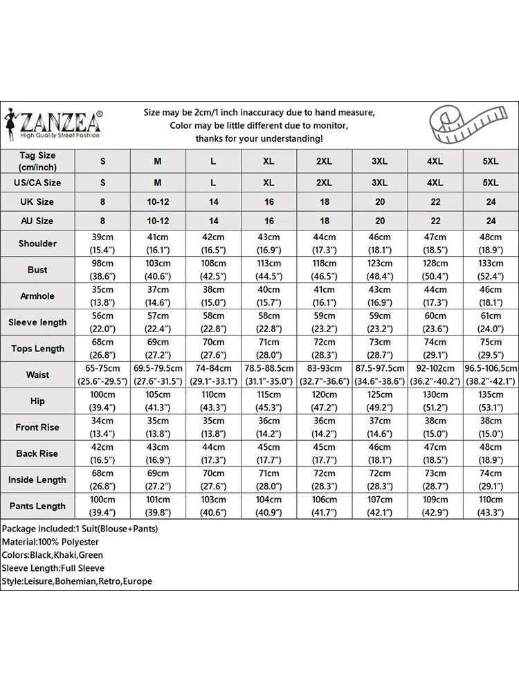 ZANZEA 2026 Spring Outfits Office Women 2 Piece Sets Stylish Lapel Long Sleeve Blazer Coats Pant Sets Elegant OL Work Tracksuit