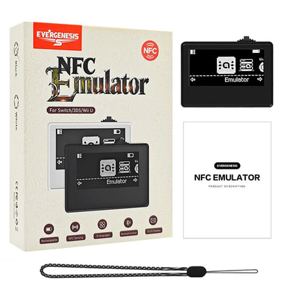 For Amiibo Chargeable NFC Emulator Intelligent Simulator Bluetooth Universal Writer for Switch2/Switch WiiU 3DS Game Accessories