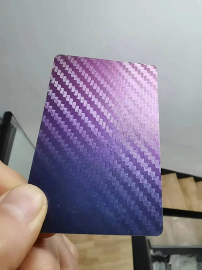 1Piece Digital Business Card Social Share NFC Carbon Fiber Smart NFC Card Business Card Fast Reading Ntag 215 Blank NFC Card