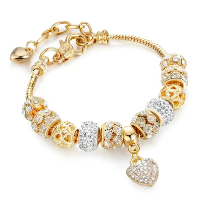Bohemian Pink Cherry Blossom Love Bracelet Pendant Bead Design Summer Beach Music Festival Leisure Party