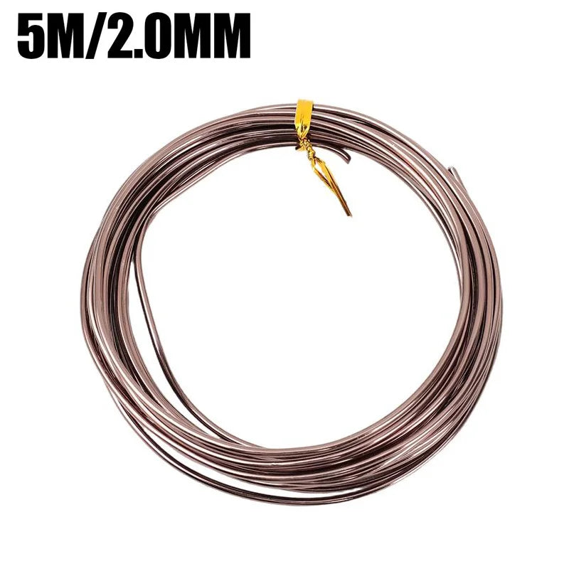 5/20M Bonsai Training Wire Set for Garden Plant Support Aluminum Wire DIY Bonsai Craft Climbing Vine Tree Shaping Gardening Tool