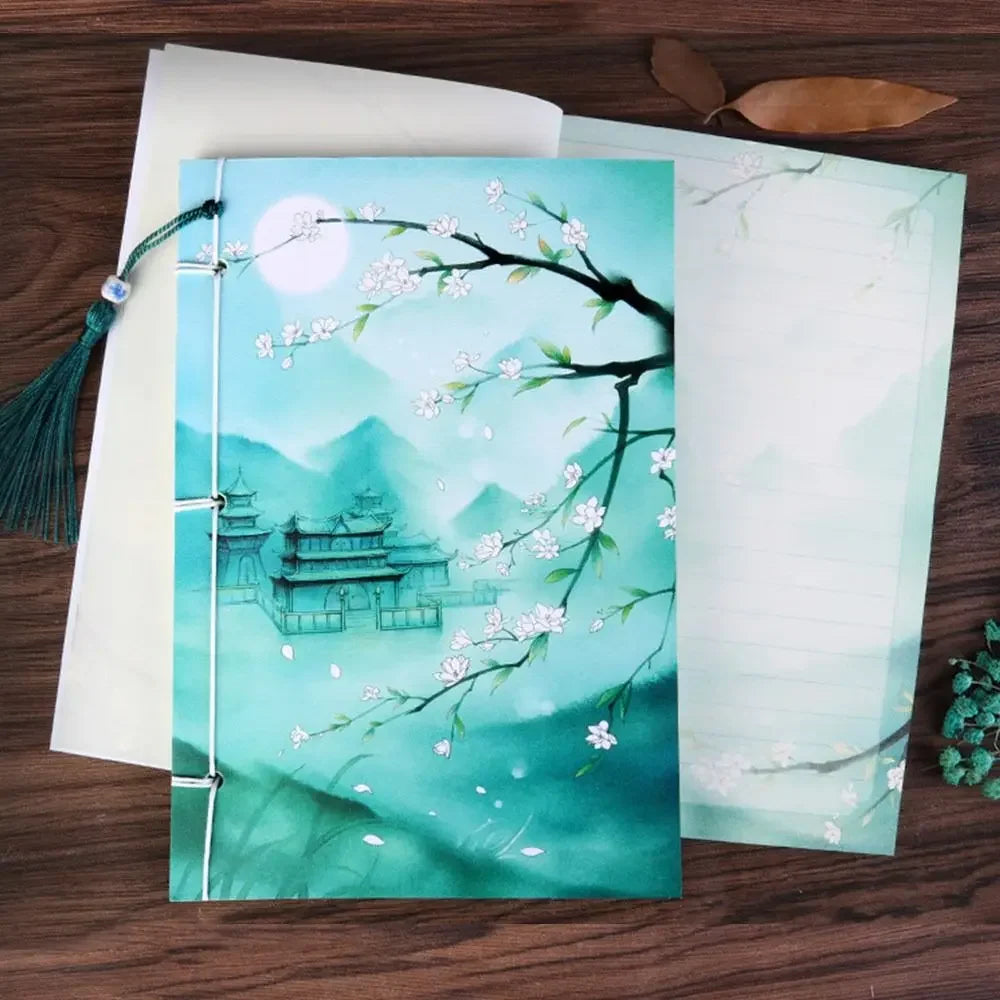 1PC Vintage Retro Chinese Style Notebook Sketchbook Journal Diary Book Notepad Weekly Planner Stationery Office School Supplies