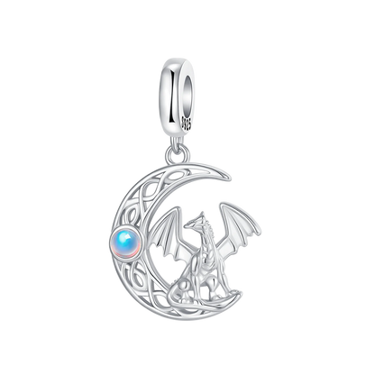 925 Sterling Silver Purple Baby Dragon Flying Dragon Cub Pendant Charm Fit Original Charms Bracelets Women DIY Jewelry Gift