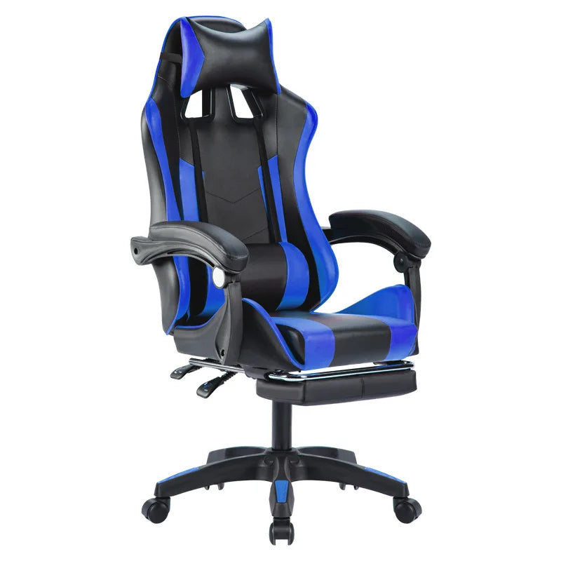 Factory Revolving Gaming Race Chairs for Gamer With Footrest