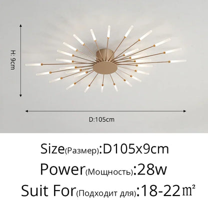 Modern Minimalist Stylish LED Ceiling Chandelier Lamps Design Art Suspension Pendant Lights Home Decor Items Living Room Bedroom