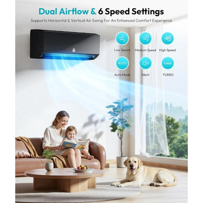 18000 BTU Mini Split Air Conditioner Heat Pump 21 SEER2, Custom