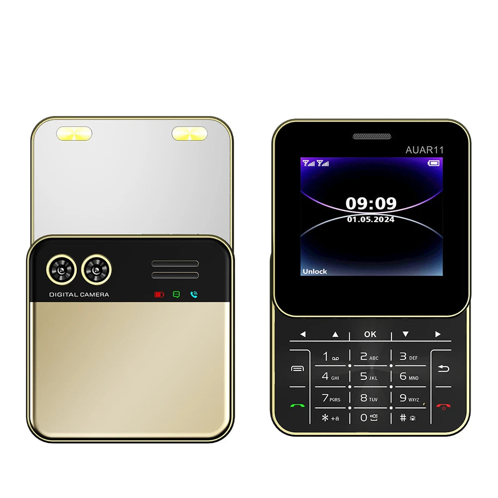 SERVO  Rotatable Mini Mobile Phone 2G GSM 2 SIM Standby Magic Voice FM Radio Quick Dialing Button Slider Small Cellphones