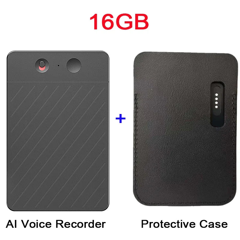 AI Voice Recorder Transcribe & Summarization with ChatGPT Audio Recorder AI Notetaking Device for Lecture Meeting Call Interview
