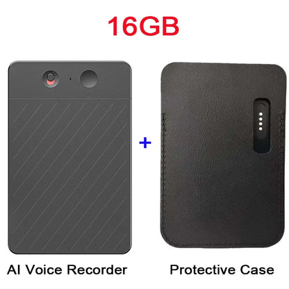 AI Voice Recorder Transcribe & Summarization with ChatGPT Audio Recorder AI Notetaking Device for Lecture Meeting Call Interview