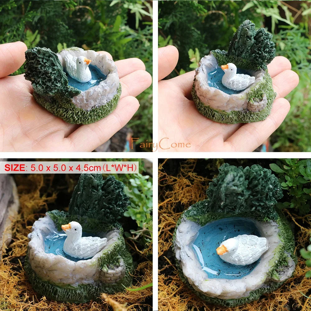 Miniature Garden Fairies Figurines Resin Mini Fairy Statue Figure Fairy Garden Ornaments Decorations Accessories