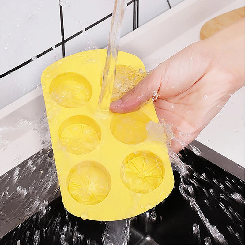 Silicone Ice Mold Fruit Shape Chocolate Candy Molds Set 6 Cavity Silicone Baking Mold Ice Cube Tray-Wedding,Parties DIY Crafts