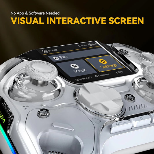 Manba One V2 Wireless Gaming Controller for Switch/PC/iOS/Android Hall Effect Stick RGB Light 1800mAh with Charging Dock
