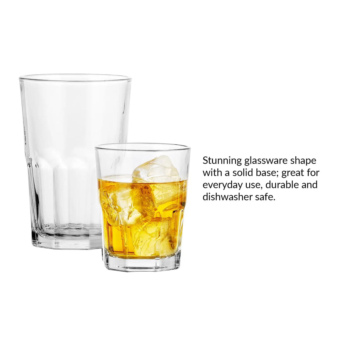 12-Piece Clear Crossplains Drinkware Set