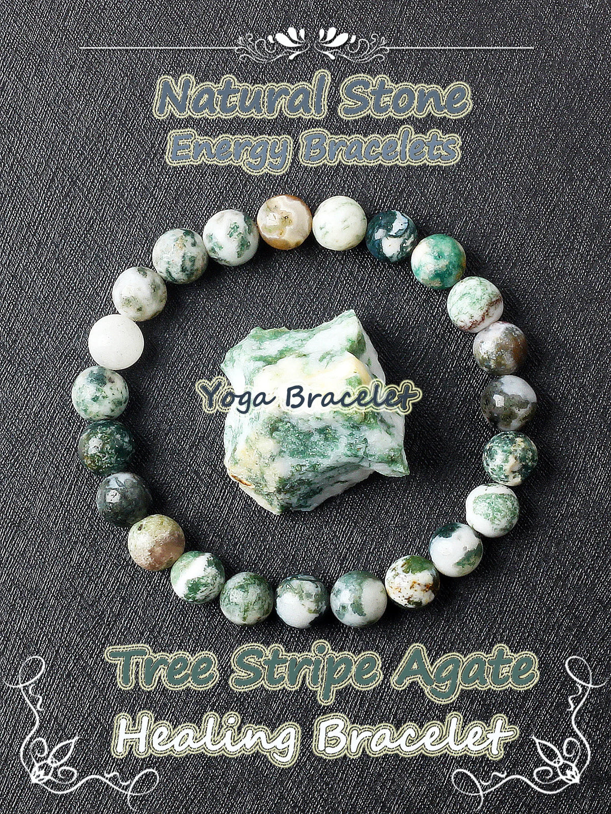 Original Natural Stone Beads Bracelet Men Women Reiki Blue Apatite Lapis Lazuli Amethyst Yellow Tiger Eye Beads Bracelet Jewelry