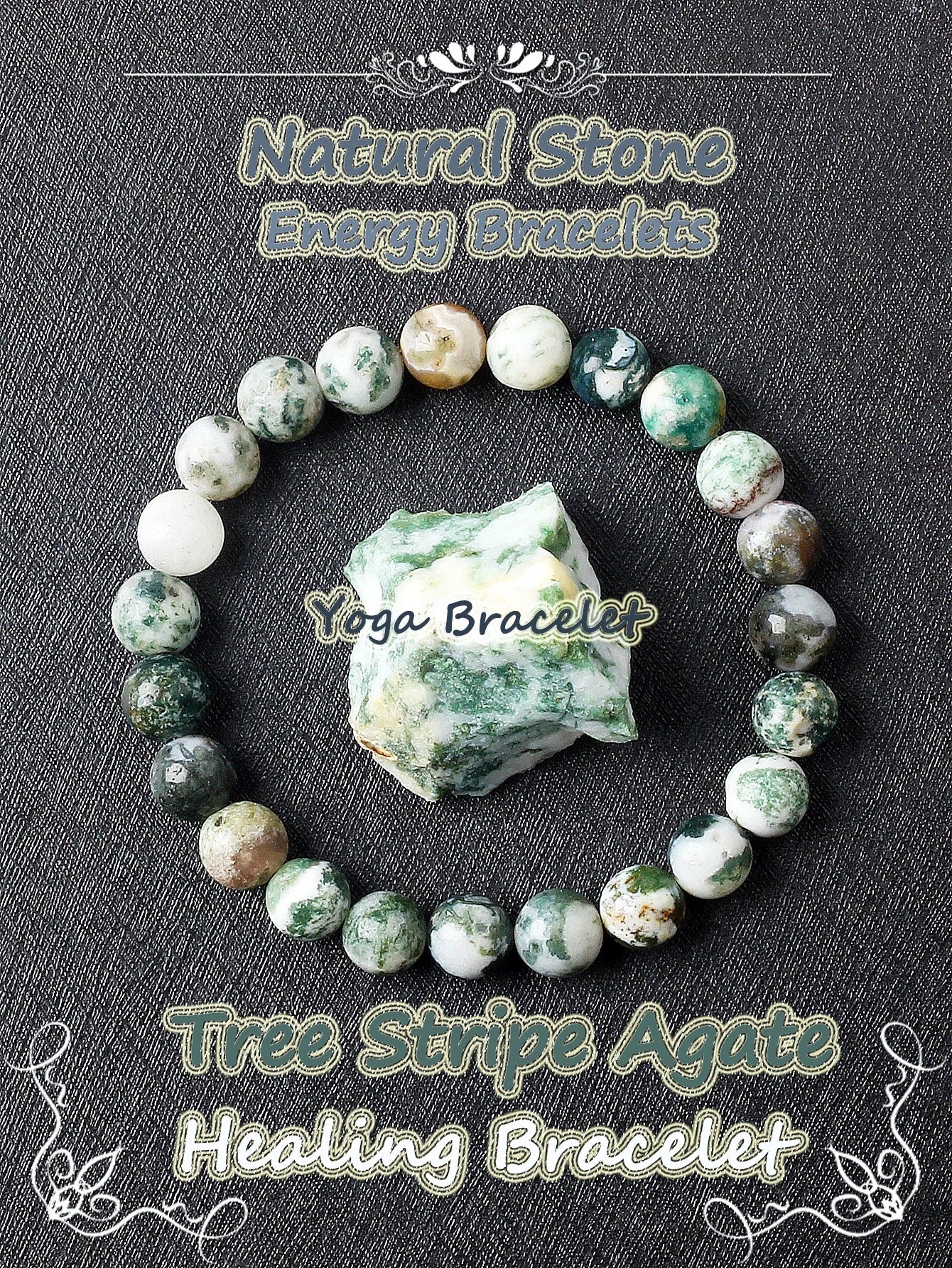 Original Natural Stone Beads Bracelet Men Women Reiki Blue Apatite Lapis Lazuli Amethyst Yellow Tiger Eye Beads Bracelet Jewelry