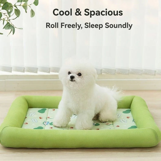 Cool Pet Mat Summer Dog Cooling Pad Breathable Non-stick Hair Waterproof Sleeping Cushion for Large Medium Small Dogs Cats