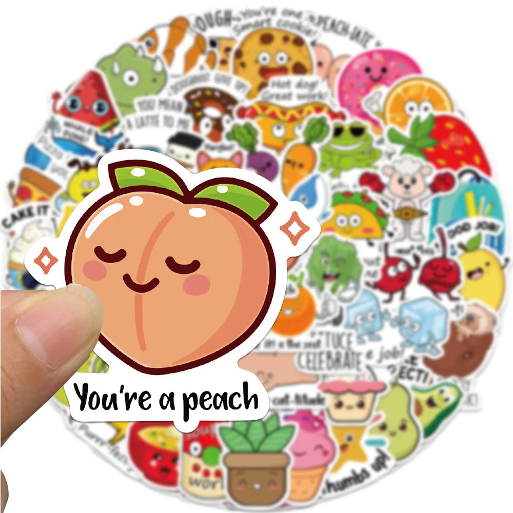 50 Pcs Motivational Words Stickers pun Inspirational Quotes Waterproof Vinyl Stickers for Water Bottles Book Laptop Phone Decals