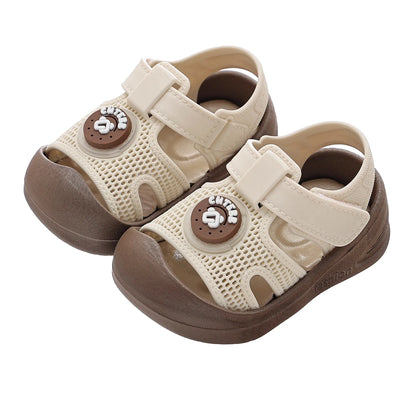 1-3 Years Baby Sandals Summer Shoes Infant Outwear First Walkers Little Toddler Boys Girls Close-toed Sandals Pink, Green