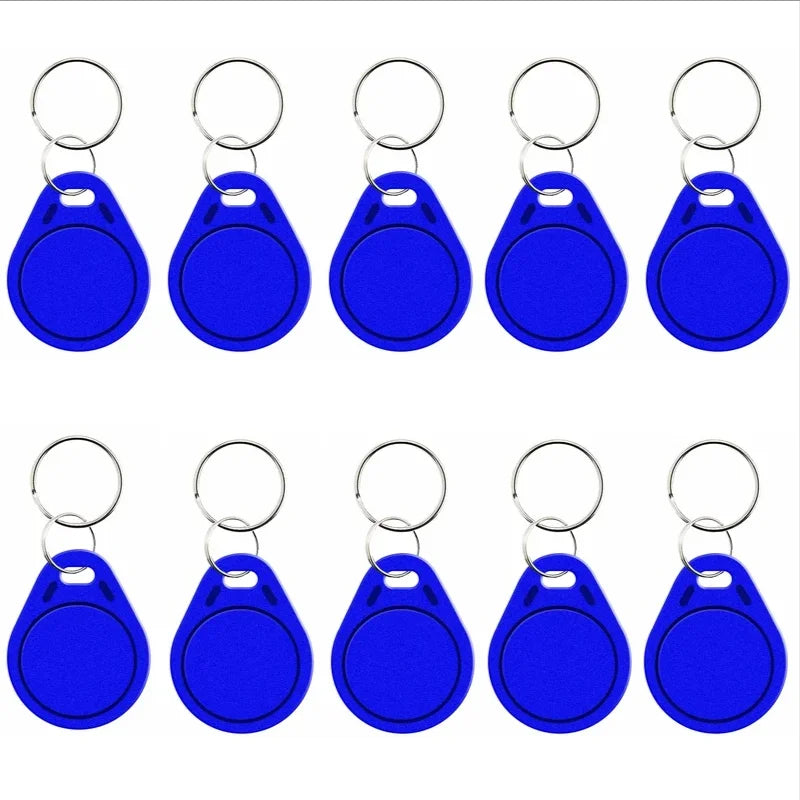 5YOA 5/10pcs RFID 13.56mhz Smart Chip Keychain Ic Rewritable Label Waterproof Copy Card Badge Uid Token Tag Clone Duplicator
