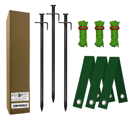 1SET Tree Stake Kits, Tree Stakes and Supports Kits for Young Trees Against Bad Weafor Newly Planted Tree Strap Garden Accessori