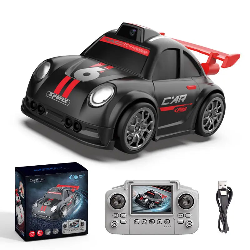Mini Smart C6 RC Drift Car with Auto Follow/Escape Dual Mode FPV HD Camera Remote Control Toy for Kids Boys Gift Racing Game