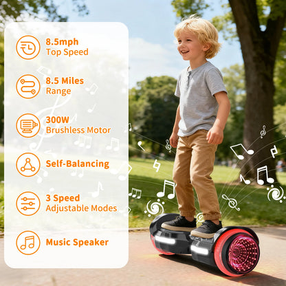 Simate K1 Upgrade Children's Electric Scooter Corlorful LED Lights Light-Emitting Wheel Two Wheel Self-Balancing Scooter