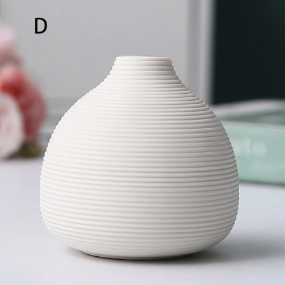 Small ceramic vases, simple home decor, living room decoration, dry flower planters, handicrafts, hydroponic vases