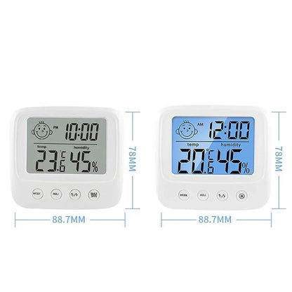 LCD Digital Thermometer Hygrometer Backlight Temperature Indoor Humidity Meter Sensor For Electronic Weather Station Room Baby