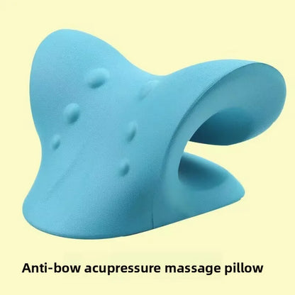 Neck Massage Wedge Pillow Shoulder Cervical Chiropractic Traction Device Head Back Relax for Pain Relief Body Massager Machine