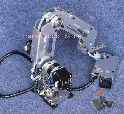 Big Load Arduino 4 DOF Robotic Arm Mechanical Claw Manipulator with Stepper Motor Gripper Suction Cups Industrial Model DIY Part