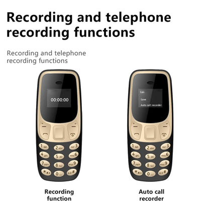 SERVO BM10 Mini Feature Phone Dual SIM Dual Standby Voice Dialing Low Radiation Mp3 Player With Earhook Pocket Cellular Phone